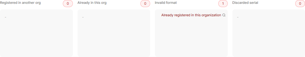 Re-validation failure — new failure reason shown